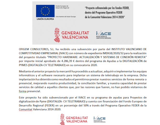  - ASESORÍA OFIGEM